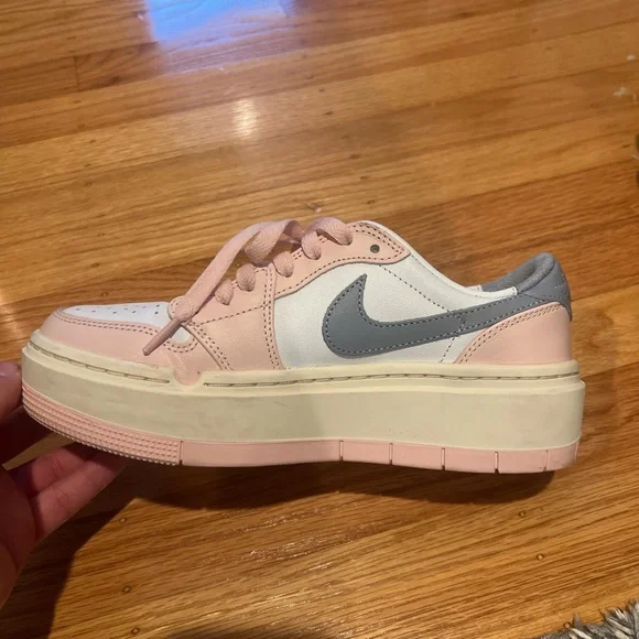 Nike Kids' Sneakers in Pink, Gray, and White - Picture 4 of 5